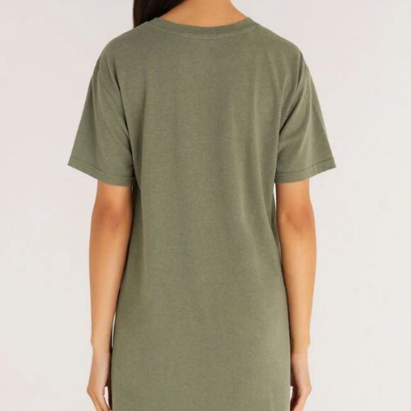 NWT Z Supply Forest Denny Twist T-Shirt Mini Dress - Picture 2 of 4